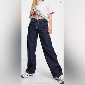 NWT Weekday low rise jeans in indigo wash